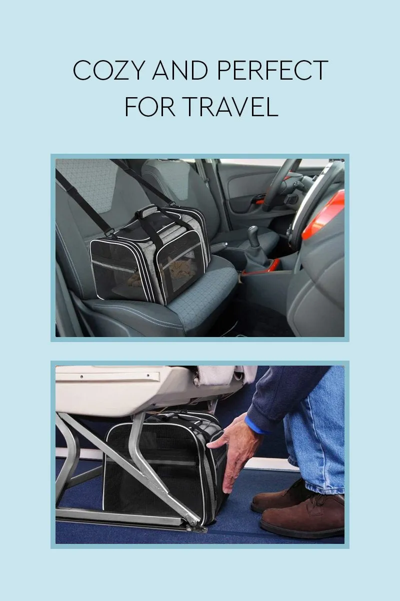 Pet Carrier Backpack Airline-Approved Underseat Foldable Tote